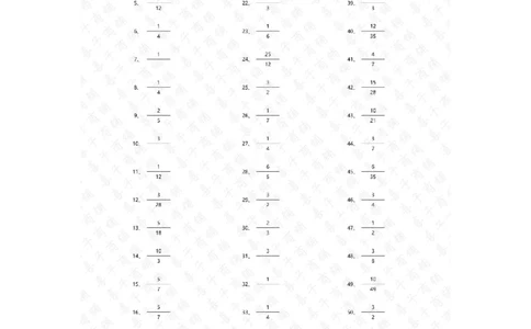 分数乘法第51~70篇（初级）答案_编码0121-6年级数学口算计算_口算题（适合6年级）(1)_分数-乘法（200篇）_（分数）乘法初级（100篇）