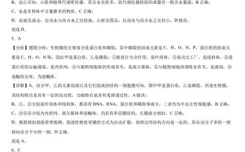本溪高中2023-2024学年度高考适应性测试（一）生物参考答案(1)_2023年8月_028月合集_2024届辽宁省本溪市高级中学年高三上学期适应性测试（一）