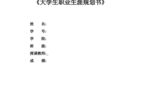 国贸专业&mdash;&mdash;大学生职业生涯规划_E6-职业规划_58国际经济与贸易专业