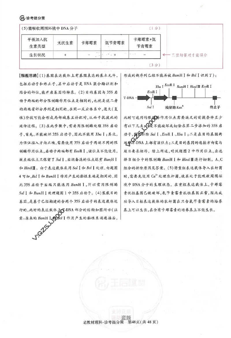 王后雄高考押题预测卷2024老教材理科诊考提分册_纯图版_2024高考押题卷_22024王hou雄_16王后雄押题_2024年王后雄高考押题预测卷（老教材理科）
