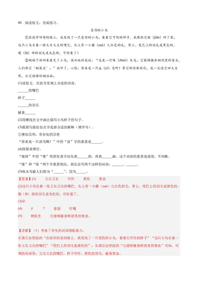 专题12记叙文阅读-解析版-2024年三年级语文暑假专项（统编版）_三年级上下册资料_小学三年级学习资料-25年更新版_3-12、寒暑假大礼包_暑假_2024年三年级语文暑假专项