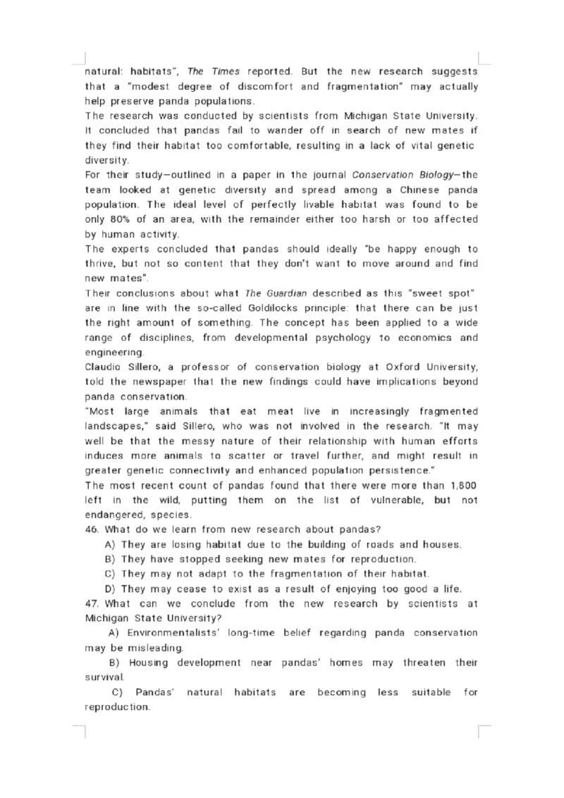 25年6月四级真题+答案（第一套）_英语四六级整合_英语四六级真题版本二此版为主此文件夹会持续更新_四级真题_1.四级真题+答案解析+听力音频(1989-2025)_32025年6月（真题＋答案）