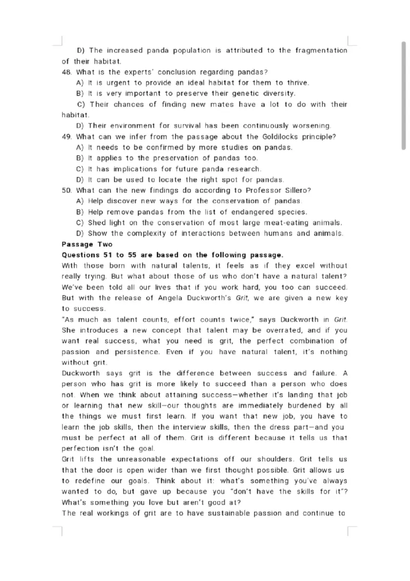 25年6月四级真题+答案（第一套）_英语四六级整合_英语四六级真题版本二此版为主此文件夹会持续更新_四级真题_1.四级真题+答案解析+听力音频(1989-2025)_32025年6月（真题＋答案）