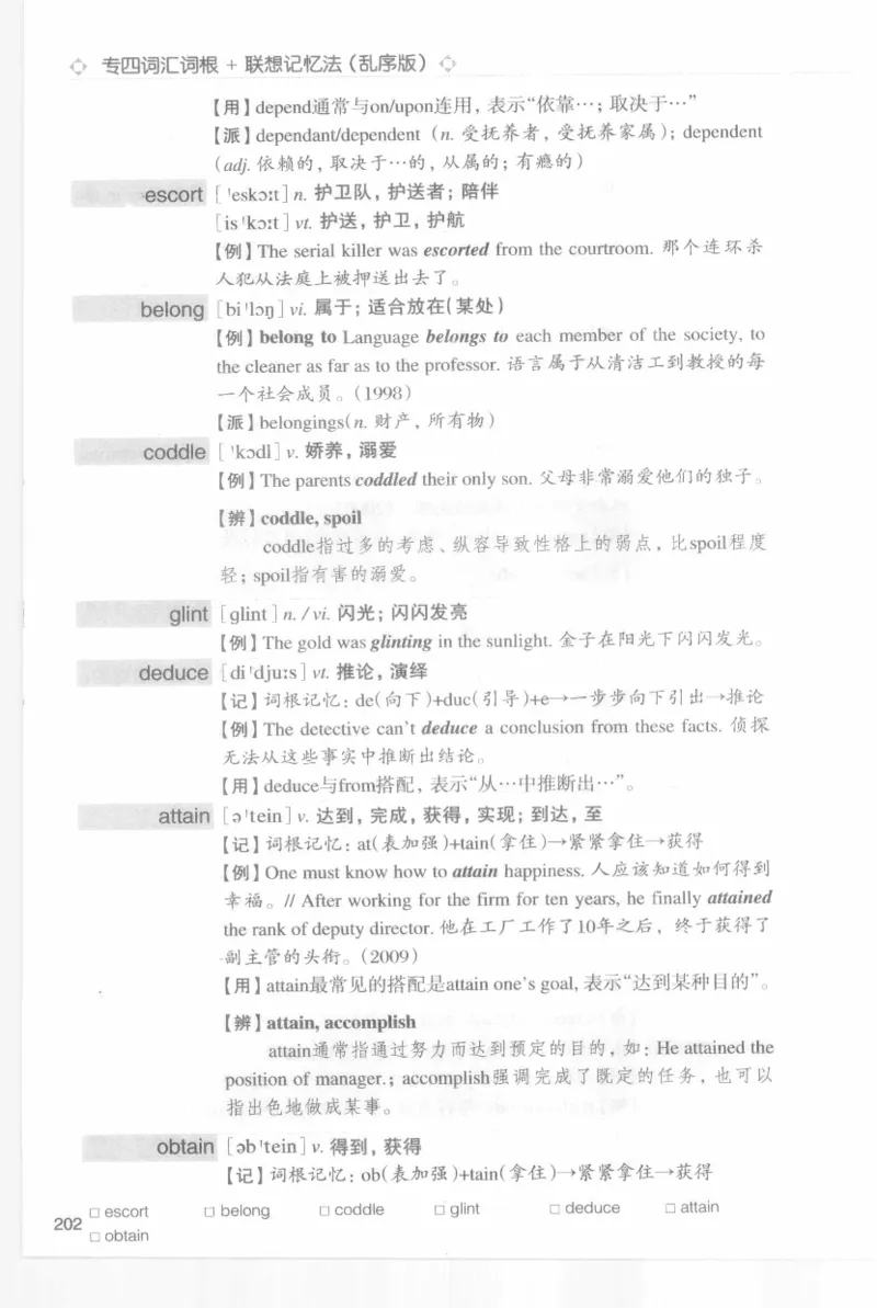 专四词汇词根+联想记忆法新东乱序_2025专四专八真题及备考资料_2009-2024专四真题+备考资料_2024专四备考资料合辑（电子书）_24专四词汇_专四词汇词根+联想记忆法