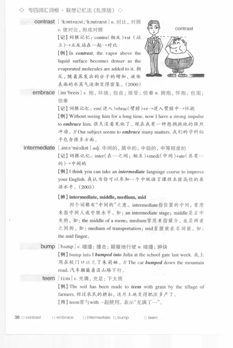 专四词汇词根+联想记忆法新东乱序_2025专四专八真题及备考资料_2009-2024专四真题+备考资料_2024专四备考资料合辑（电子书）_24专四词汇_专四词汇词根+联想记忆法