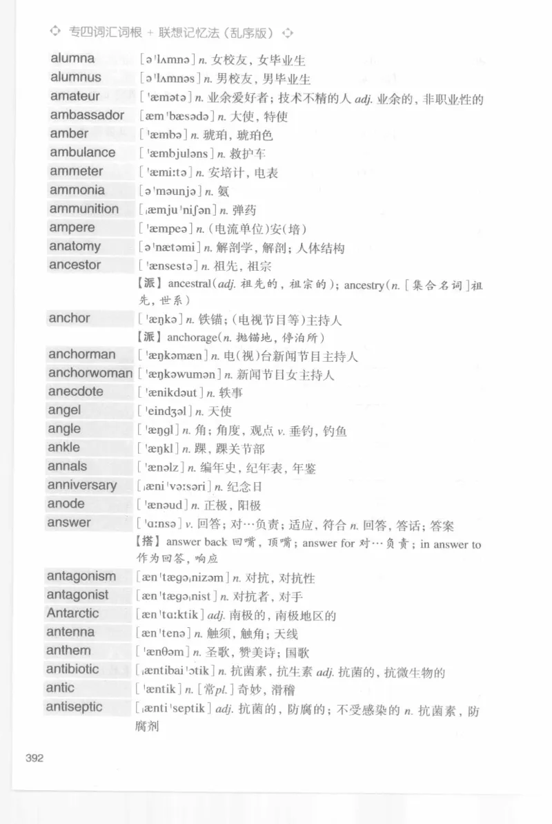 专四词汇词根+联想记忆法新东乱序_2025专四专八真题及备考资料_2009-2024专四真题+备考资料_2024专四备考资料合辑（电子书）_24专四词汇_专四词汇词根+联想记忆法