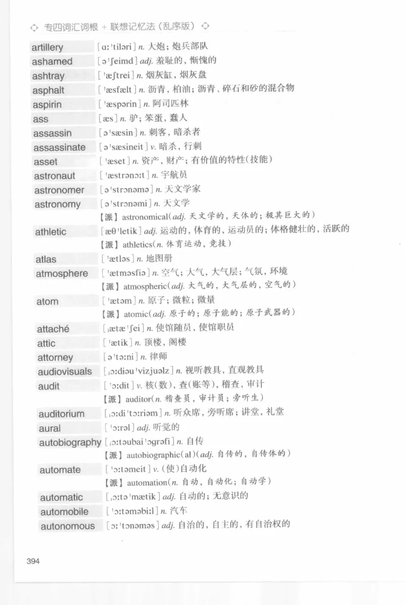专四词汇词根+联想记忆法新东乱序_2025专四专八真题及备考资料_2009-2024专四真题+备考资料_2024专四备考资料合辑（电子书）_24专四词汇_专四词汇词根+联想记忆法