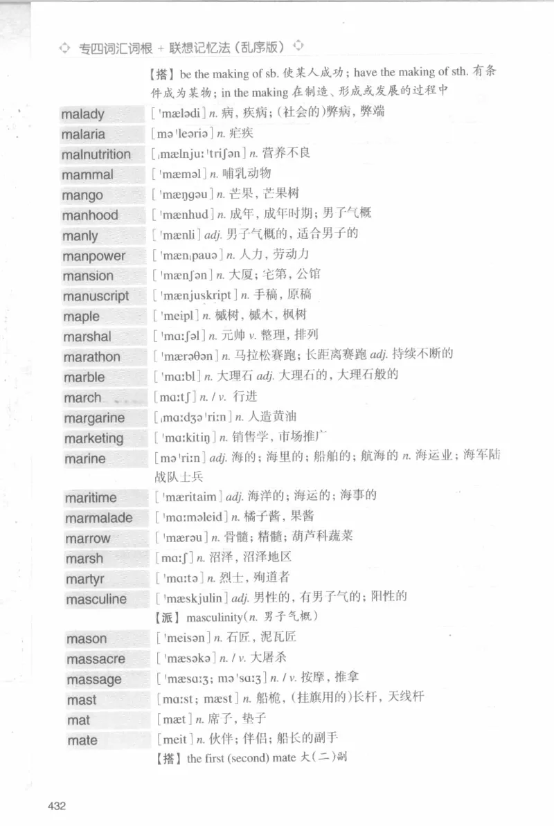 专四词汇词根+联想记忆法新东乱序_2025专四专八真题及备考资料_2009-2024专四真题+备考资料_2024专四备考资料合辑（电子书）_24专四词汇_专四词汇词根+联想记忆法