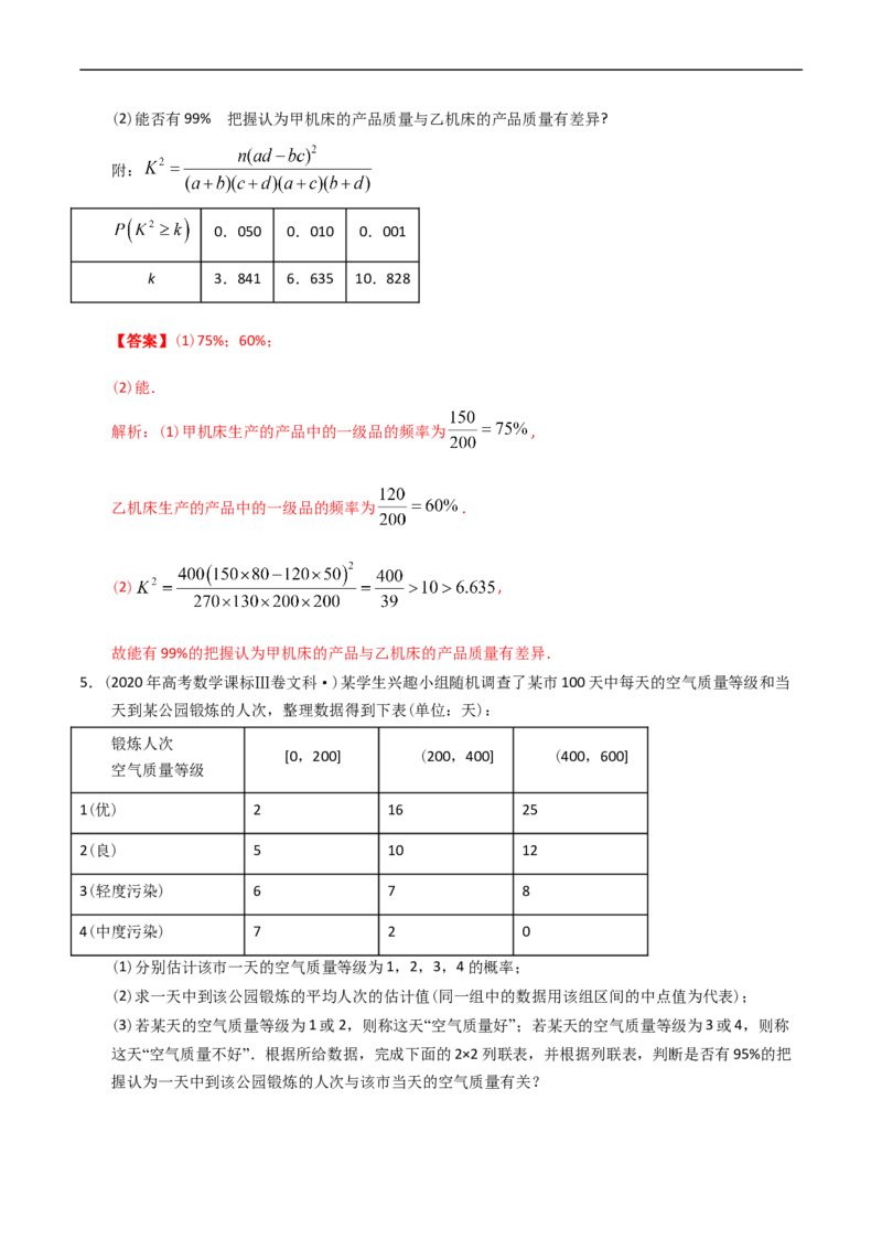 专题15概率与统计（解答题）（文科）（解析版）_赠送：2008-2024全套高考真题_高考数学真题_送高考数学五年真题(2019-2023)分项汇编（全国通用）