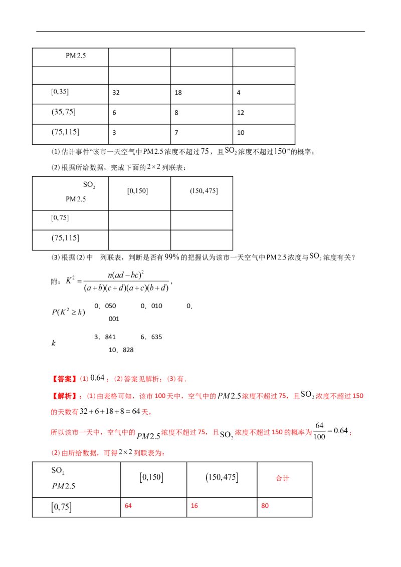 专题15概率与统计（解答题）（文科）（解析版）_赠送：2008-2024全套高考真题_高考数学真题_送高考数学五年真题(2019-2023)分项汇编（全国通用）
