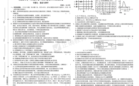 新高考《正确小卷》2024总复习生物质检卷2_2024高考押题卷_72024正确教育全系列_2024年正确小卷全系列_（新高考）2024《正确小卷&middot;复习质检卷》（九科全）各两套