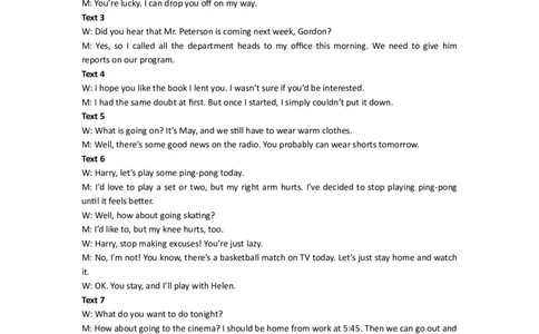 2014年英语听力（全国卷Ⅰ）听力原文_2024年5月_01按日期_1号_2024高考英语听力专题（80套模拟训练+历年真题）(附音频）_2005-2023年高考英语听力真题汇总