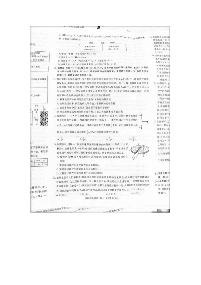 2023届炎德英才长郡十八校联盟高三第一次联考（全国卷）理综(1)_2024年2月_022月合集_2023届长郡十八校联盟高三第一次联考（全国卷）江西全科