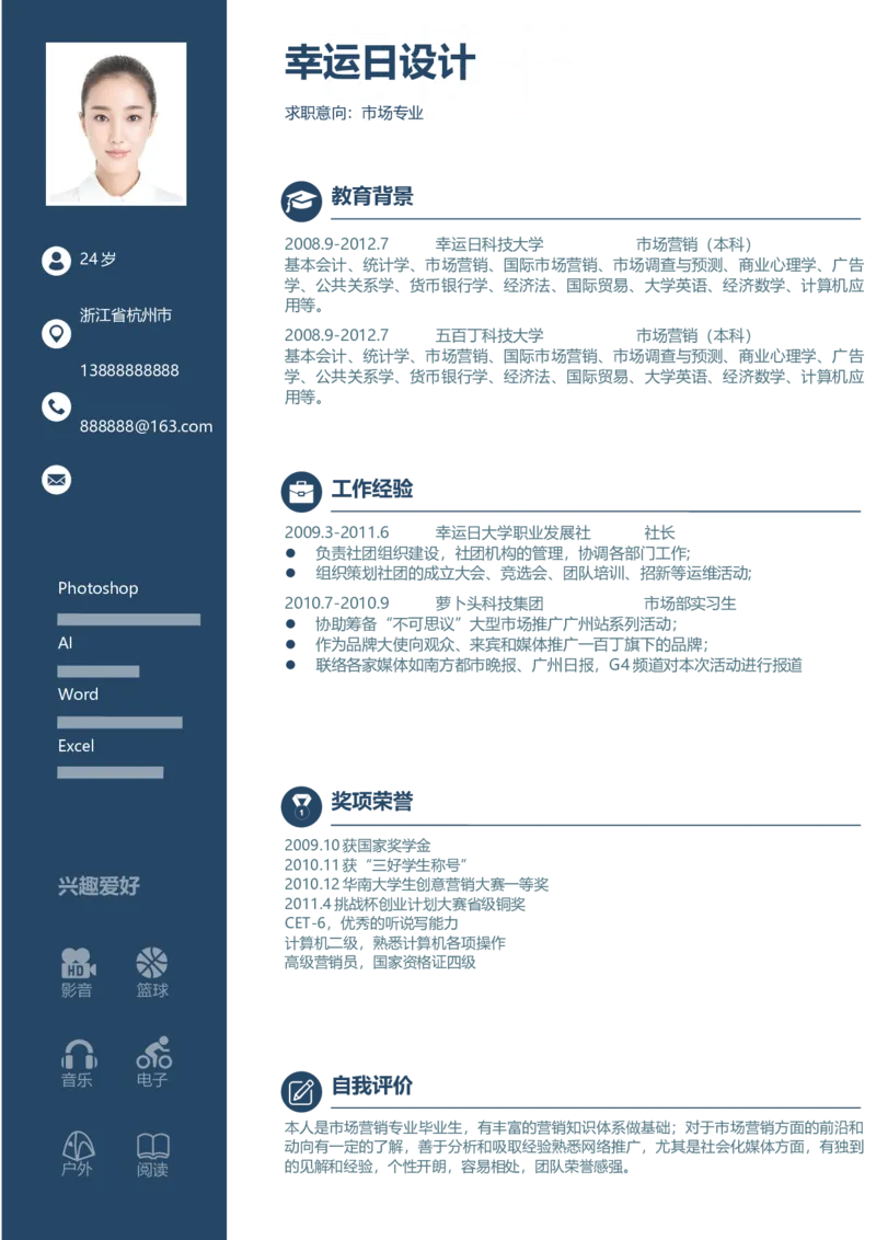 005_各类简历_简历模板(1)_推荐双页模版_word-