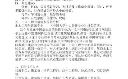 土木工程专业职业生涯规划书_E6-职业规划_23土木工程专业