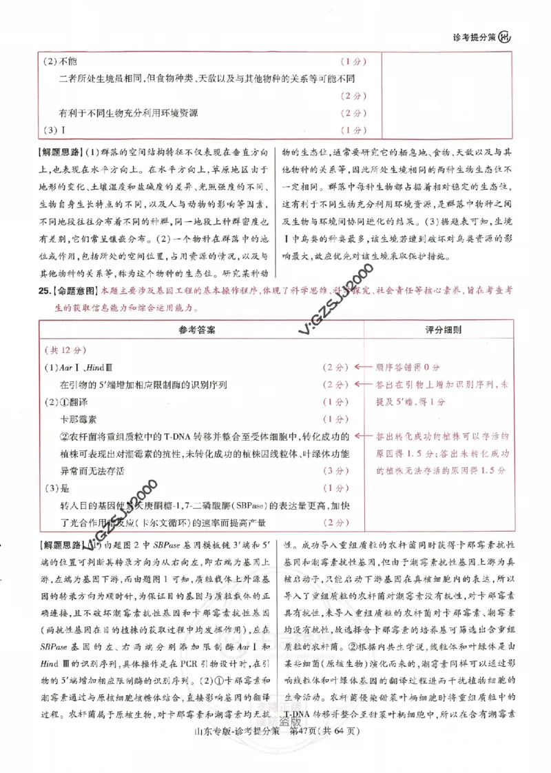 王后雄高考押题预测卷2024山东专版诊考提分册_2024高考押题卷_22024王hou雄_16王后雄押题_2024年王后雄高考押题预测卷（山东专版）