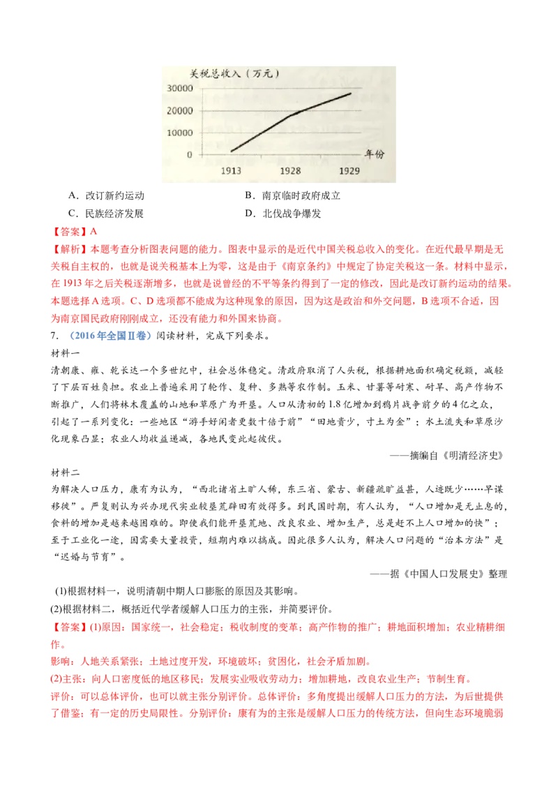 专题19选择性必修一：国家制度与社会治理（解析卷）_近10年高考真题汇编（必刷）_十年（2014-2024）高考历史真题分项汇编（全国通用）