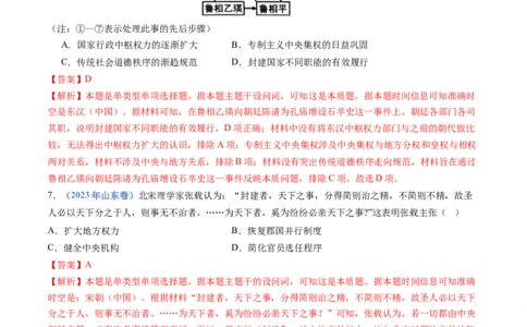 专题19选择性必修一：国家制度与社会治理（解析卷）_近10年高考真题汇编（必刷）_十年（2014-2024）高考历史真题分项汇编（全国通用）