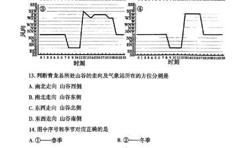 2024届山东省泰安市高三4月二轮检测地理及答案(1)_2024年5月_025月合集_2024届山东省泰安市高三4月二轮检测