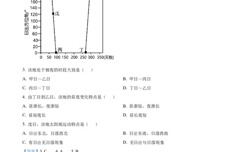 精品解析：江苏省华罗庚中学2023-2024学年高三夏令营学习能力测试地理试题（解析版）_2023年8月_01每日更新_18号_2024届江苏省华罗庚中学高三上学期暑期夏令营学习能力测试