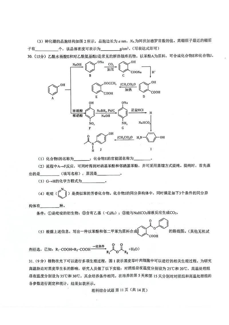 2024届河南省郑州市名校教研联盟高三下学期模拟预测理综试题_2024年3月_013月合集_2024届河南郑州名校教研联盟高三下学期模拟预测