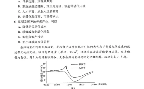 2024届云南省三校高考备考实用性联考卷（六）文科综合_2024年2月_01每日更新_24号_2024届云南省三校高考备考实用性联考卷（六）