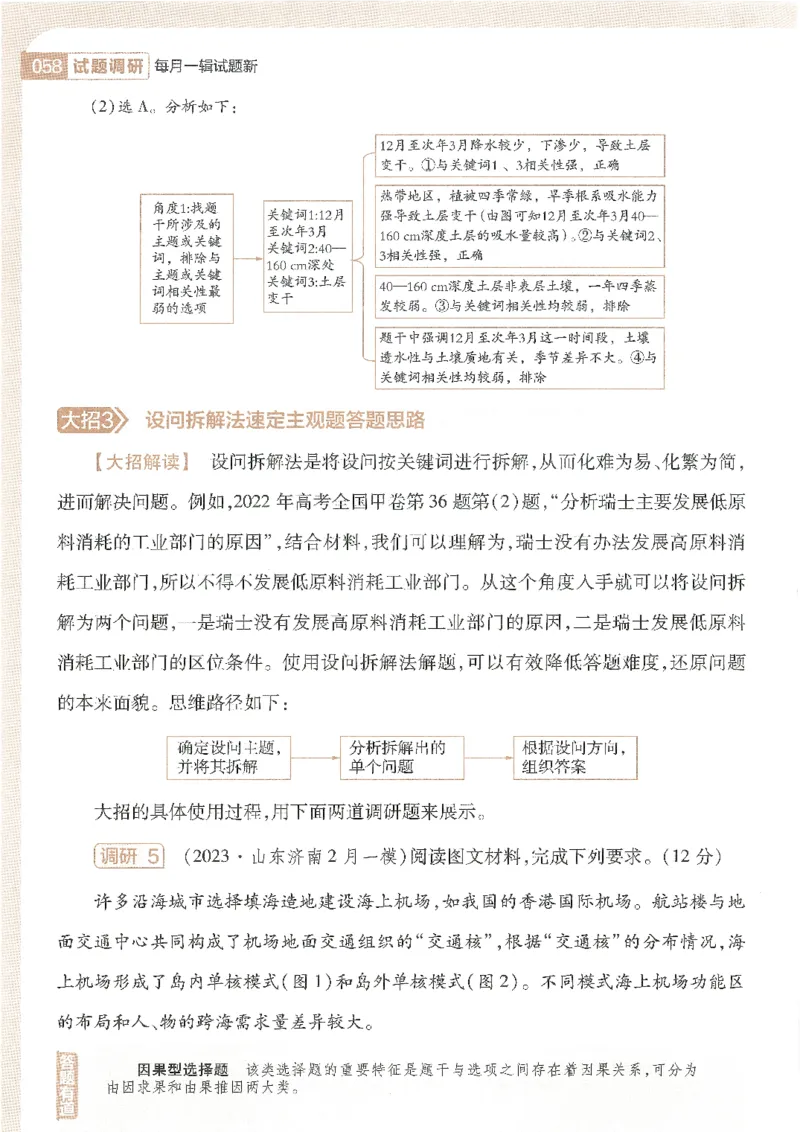 试题调研第十辑地理_2023高考押题卷_试题调研8910期考前推荐看的三期_试题调研第十期考前抢分必备_试题调研第十辑