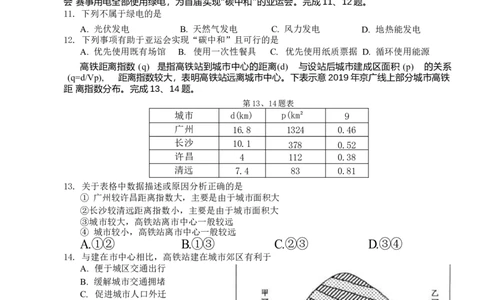 2024届浙江省Z20名校联盟高三第三次联地理试卷_2024年5月_01按日期_20号_2024届浙江省Z20名校联盟高三第三次联考_2024届浙江省Z20名校联盟高三第三次联考地理