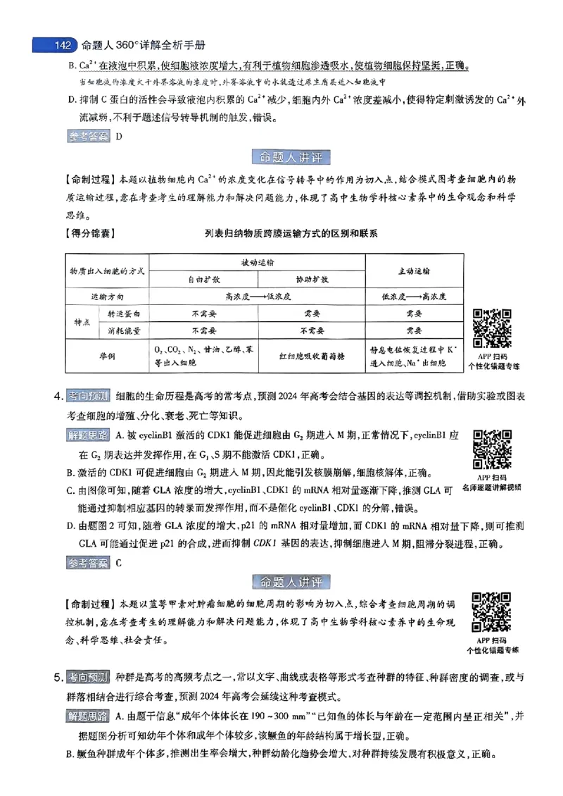 生物AB答案_2024高考押题卷_12024天星全系列_@@@天星临考押题密卷汇总重复_2024年tx高考临考押题密卷安徽专版_答案