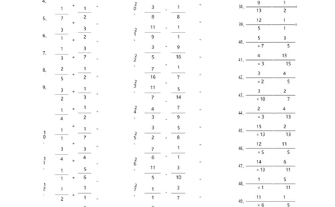 分数加减混合第71~90篇（初级）_编码0121-6年级数学口算计算_口算题（适合5年级）_分数-加减混合（280篇）_（分数）加减混合初级（100篇）