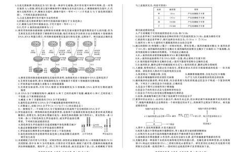 生物_2023年9月_01每日更新_6号_2024届百师联盟高三上学期开学摸底联考（全国卷）_2024届百师联盟高三上学期开学摸底联考生物试卷