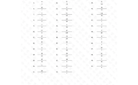 分数加减混合第31~50篇（初级）答案_编码0121-6年级数学口算计算_口算题（适合5年级）_分数-加减混合（280篇）_（分数）加减混合初级（100篇）