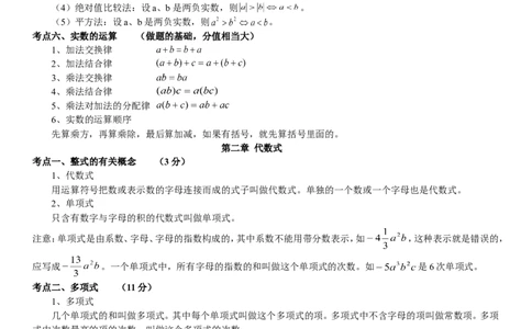品优教学2018中考数学知识点大全_赠送小初高学霸笔记等_小初高知识点_小初高知识点_中考数学知识点