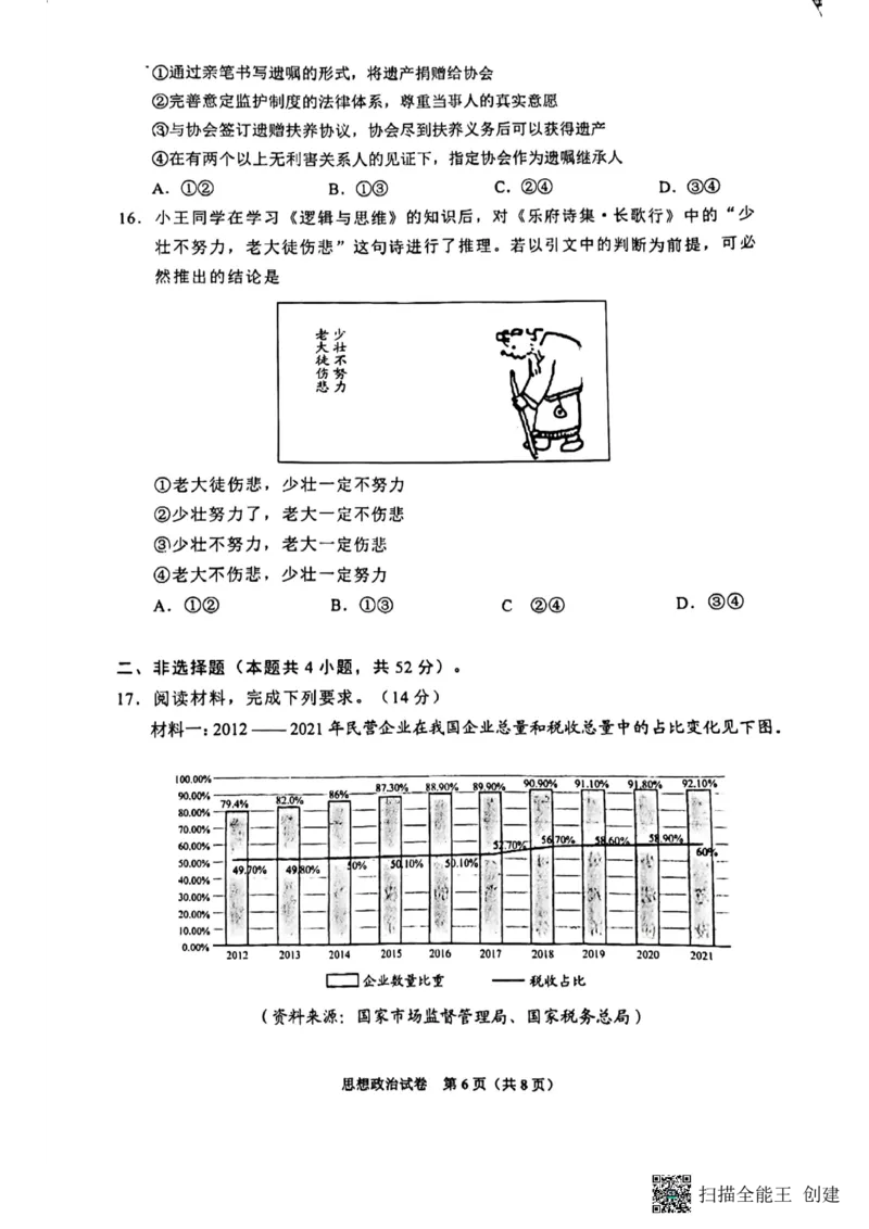 贵州省贵阳市2023-2024学年高三上学期开学摸底考试政治试题_2023年8月_01每日更新_22号_2024届贵州省贵阳市高三上学期开学考试_贵州省贵阳市2024届高三上学期开学考试政治