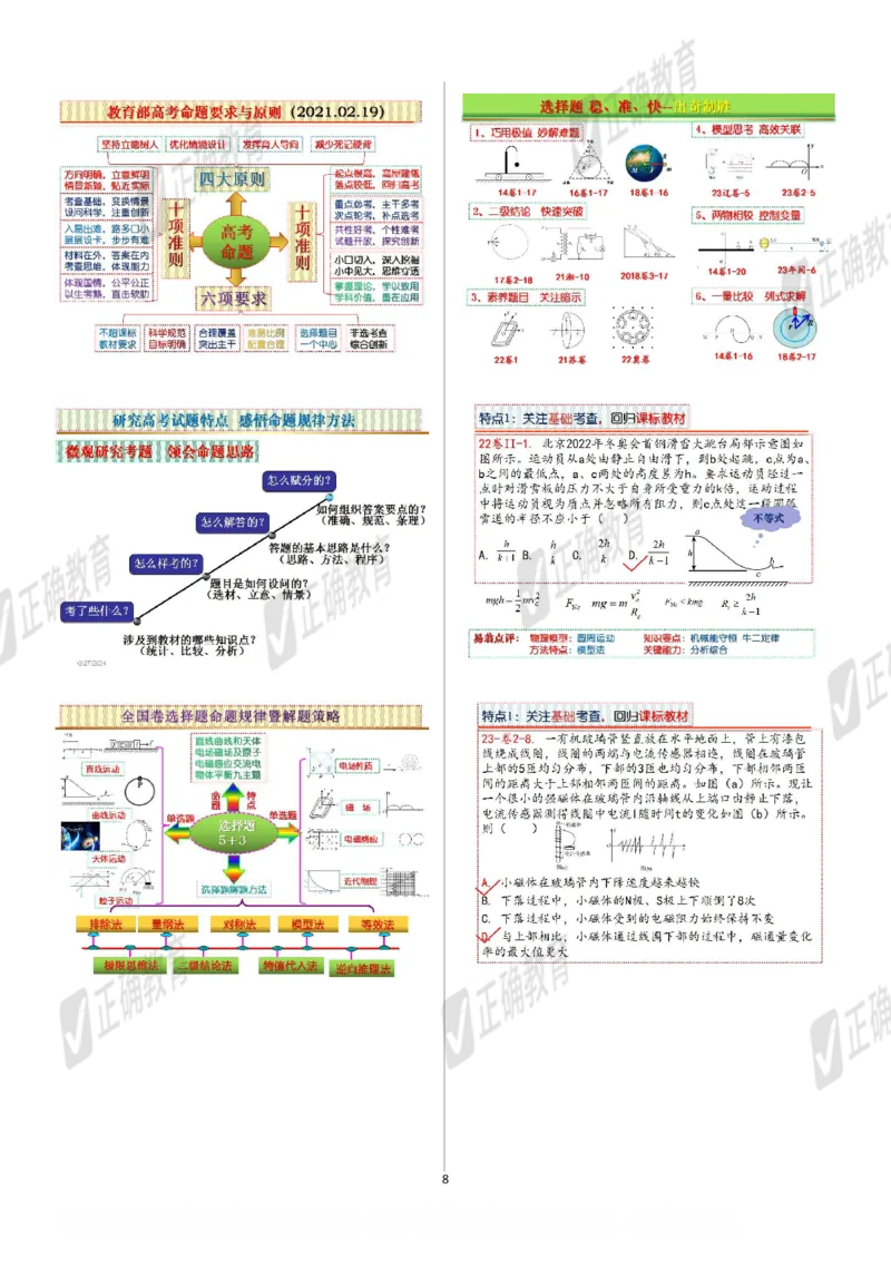 物理--北京二中孙恒芳《以&ldquo;题&rdquo;为鉴探寻高考命题趋势以&ldquo;标&rdquo;为本优化精准高效备考》2.26_2024高考押题卷_152024其他平台全系列_资料2024版（名校︱机构）备考押题资料