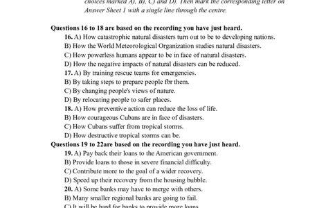 2016年6月英语六级真题及答案_历年英语四六级真题+解析合集2015-2023.6_2016年6月英语四六级_2016年6月英语六级真题及答案_卷一2016年6月英语六级真题及答案