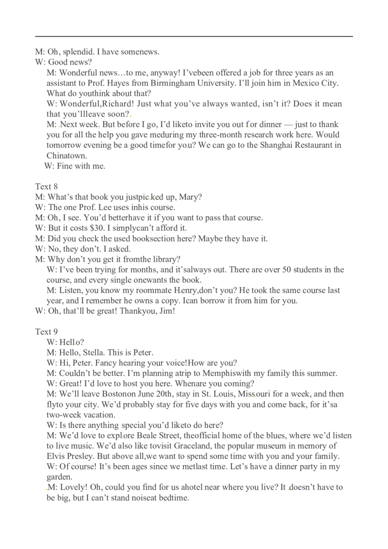 2017年英语听力（全国卷III）听力原文_2024年5月_01按日期_1号_2024高考英语听力专题（80套模拟训练+历年真题）(附音频）_2005-2023年高考英语听力真题汇总