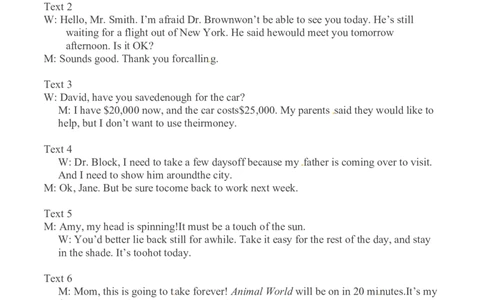 2017年英语听力（全国卷III）听力原文_2024年5月_01按日期_1号_2024高考英语听力专题（80套模拟训练+历年真题）(附音频）_2005-2023年高考英语听力真题汇总