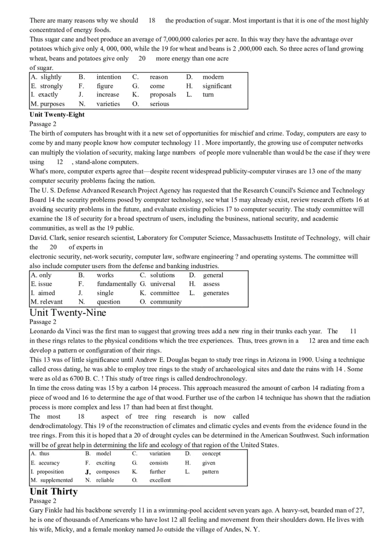 大学英语四级考试15选10专项训练_英语四六级整合_英语四六级真题版本二此版为主此文件夹会持续更新_四六级单词汇总_四级单词_赠四六级加油包_阅读