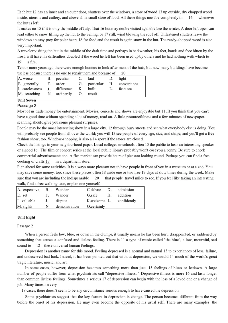 大学英语四级考试15选10专项训练_英语四六级整合_英语四六级真题版本二此版为主此文件夹会持续更新_四六级单词汇总_四级单词_赠四六级加油包_阅读