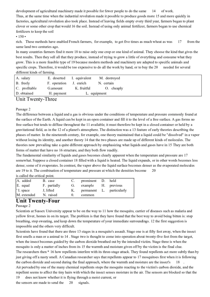 大学英语四级考试15选10专项训练_英语四六级整合_英语四六级真题版本二此版为主此文件夹会持续更新_四六级单词汇总_四级单词_赠四六级加油包_阅读