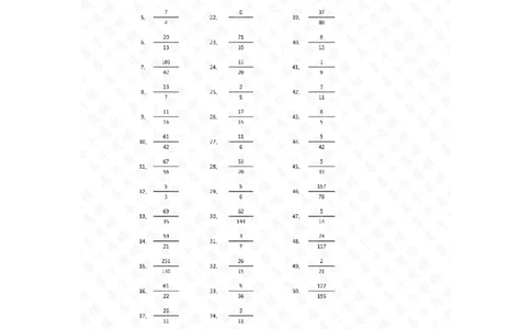 分数加减混合第41-60篇（高级）答案_编码0121-6年级数学口算计算_口算题（适合5年级）_分数-加减混合（280篇）_（分数）加减混合高级2～（80篇）