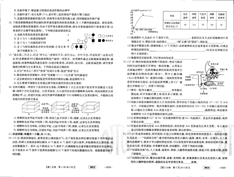 生物_2023年7月_01每日更新_27号_2023届金太阳高三9月百万联考802C_试卷