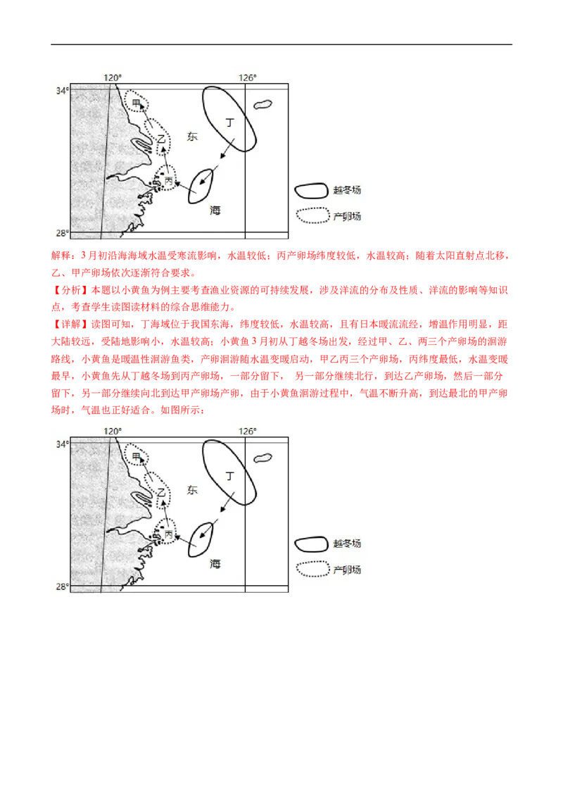 专题04地球上的水及其运动-五年（2019-2023）高考地理真题分项汇编（解析版）_赠送：2008-2024全套高考真题_高考地理真题_送高考地理五年真题(2019-2023)分项汇编（全国通用）