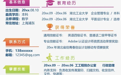 单页199_10000+PPT模板大礼包_大学生个人简历PPT模板_个人简历-Word版保存下载编辑_单页简历326款