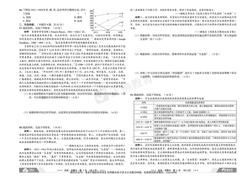 新高考《正确小卷》2024总复习历史质检卷_2024高考押题卷_72024正确教育全系列_2024年正确小卷全系列_（新高考）2024《正确小卷&middot;复习质检卷》（九科全）各两套