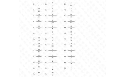 分数加减混合第81-100篇（高级）答案_编码0121-6年级数学口算计算_口算题（适合5年级）_分数-加减混合（280篇）_（分数）加减混合高级2～（80篇）