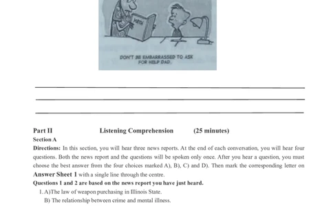 四级通关模拟卷第三套_英语四六级整合_英语四六级真题版本一此版本可作为补充_大学英语CET4_X0_03-四级模拟题_四级模拟题1-5套（赠送）_四级通关模拟卷（3）