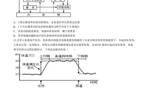 福建省福州市八县市一中2024届高三下学期5月模拟试题生物Word版含答案(1)_2024年6月(1)_026月合集_2024届福建省福州市八县市一中高三5月模拟试题