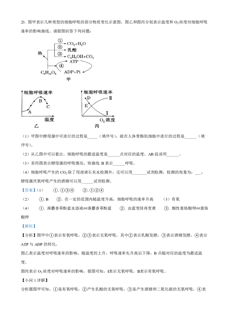 黑龙江省佳木斯高中教学联合体2023-2024学年高三上学期10月月考试题生物(1)_2023年10月_01每日更新_18号_2024届黑龙江省佳木斯高中教学联合体高三上学期10月月考